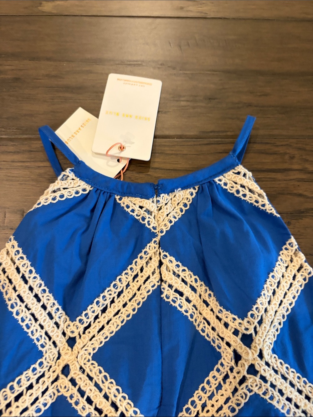 New With Tags Skies are Blue Cotton Lattice Dress Sz S - Picture 11 of 11